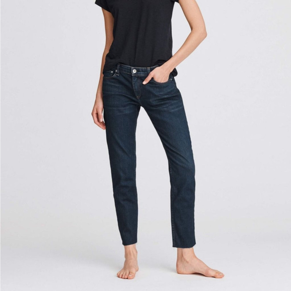 Rag & Bone Dre Low-Rise Slim Boyfriend Jean new worn dark wash size 30 - Picture 1 of 9